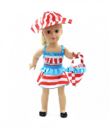 Bikini Nurse Wear Beach Suit American Girl Dolls Clothing Of 18 Inch Doll Dress Girl 7 Style Options