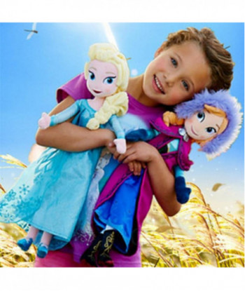 40cm 50cm Snow Queen Princess Plush Doll Anna And Elsa Brinquedos Even Olaf Toys