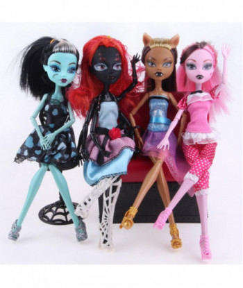 4pcs Lot Style Monster Inc High Doll Monster Fun Fashion Dolls