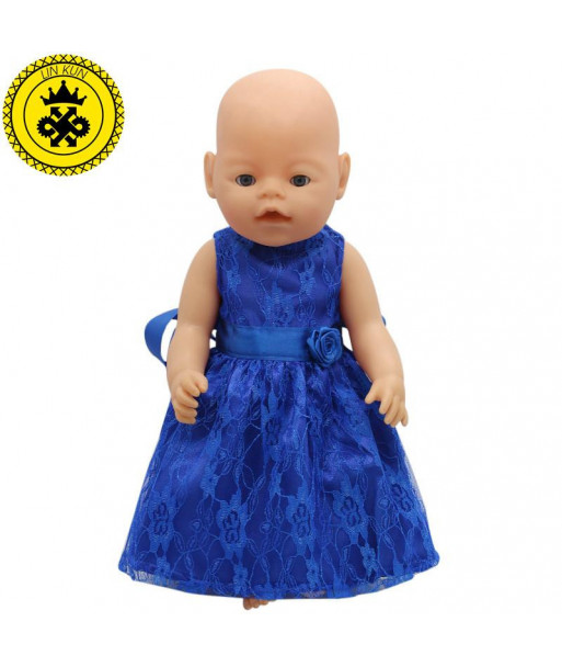 15 Colors Princess Dress Doll Clothes Fit 43cm Baby Born Zapf Doll Clothes And Accessories D20