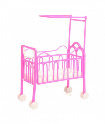 Dolls Baby Bed For Princess Dollhouse Plastic Mini Cute Bed Doll House Furniture Toy Fantasy Sweet Dream