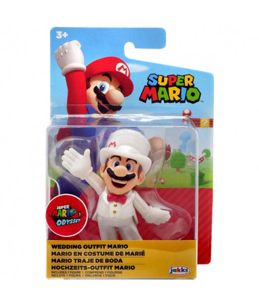 World Of Nintendo Super Mario Wedding Outfit Mario 2 5 Inch Figure