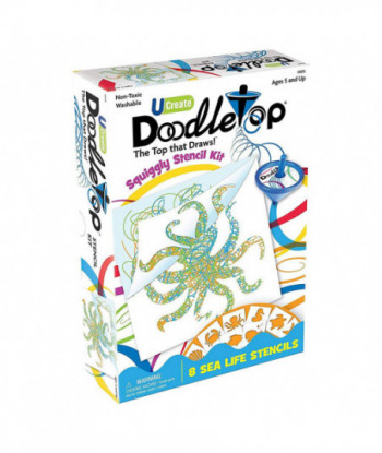 Doodletop 8 Sea Life Stencils Kit
