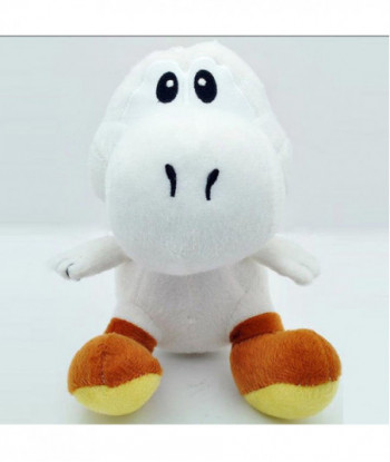 18cm Yoshi Plush Super Mario Bros Soft Stuffed Dragon Toys White