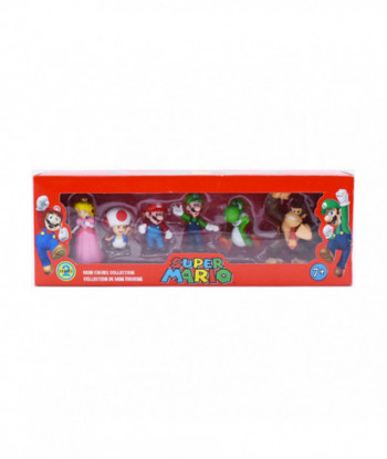 6pcs Set Super Mario Bros Peach Toad Mario Luigi Yoshi Donkey Kong Pvc Action Figure Toys Dolls In Box