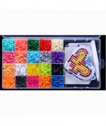 20 Color Perler Beads 2000pcs Box Set 5mm Hama Beads Eva Fuse Beads For Children Education Jigsaw Puzzle