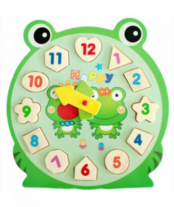 3d Puzzle Woolen Toys Childrens Educational Toy With Cartoon Pattern Digital Geometry Clock Baby Boy