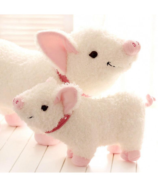 S 35cm Cartoon Smile Naughty Pig Plush Doll Hold Pillow Animal Stuffed Toy Children Birthday