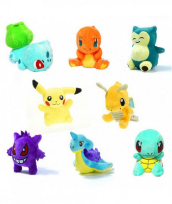 8 Style Plush Toys 15cm 5 5 Inch Go Bulbasaur Squirtle Charmander Gengar Eevee Snorlax Lapras Plush Toys