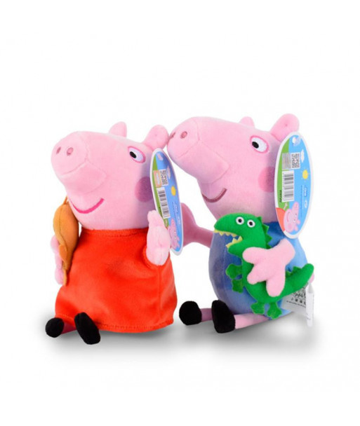 Pink Peppa George Mummy Daddy Pig Family Plush Toys Doll 19cm 7 5 For Children Moana Animal Plush Toys