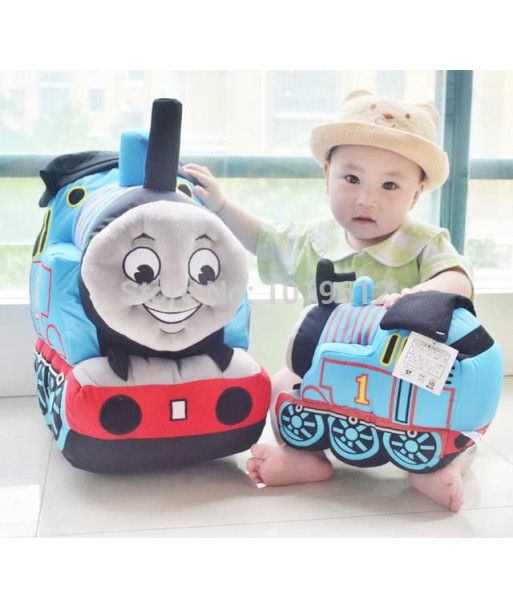 20cm Cute Thomas Small Music Train Child Puzzle Plush Toy Cartoon Dolls Birthday Christmas S