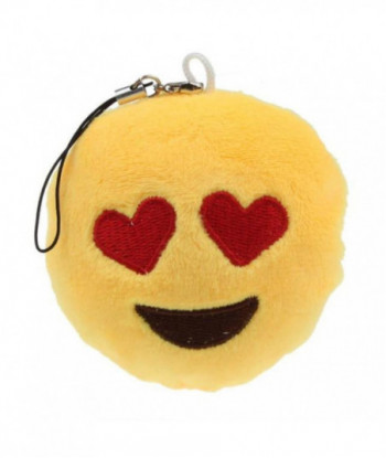 Cute Emoji Smiley Emoticon Heart Eyes Soft Toy Pendant Bag Accessory Stuffed Plush