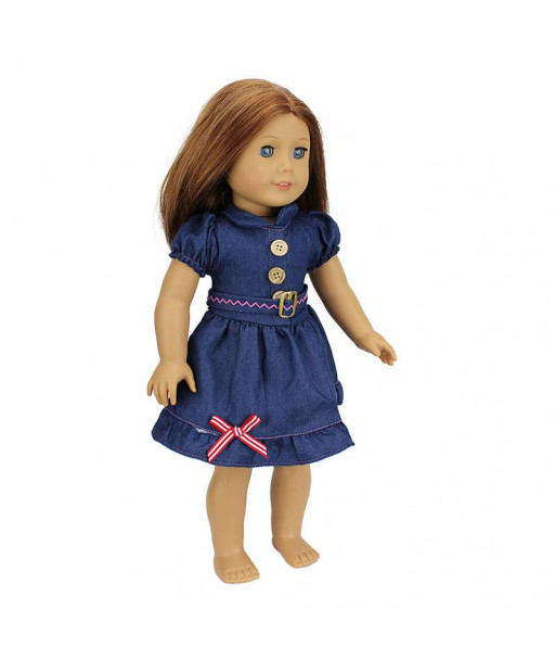 Fashion Jean Skirt For 18 Inch American Girl Doll Clothes