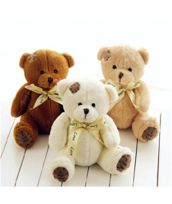 18cm Super Kawaii Cute Lovely Teddy Bear Plush Toys Stuffed Dolls Wedding Decoration Baby Toy Baby