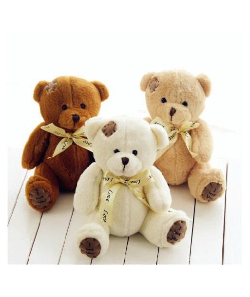 18cm Super Kawaii Cute Lovely Teddy Bear Plush Toys Stuffed Dolls Wedding Decoration Baby Toy Baby