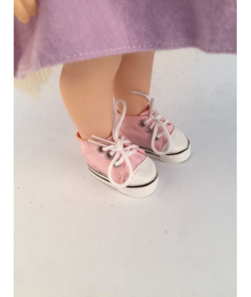 Sell Handmade Fashion Shoes Pink Plimsolls Shoes For 16 Inch Sharon Doll Boots Shoes B320