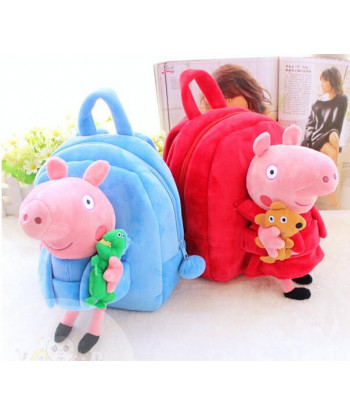 For Baby 25cm Cartoon Small Smile Pig Animal Plush Doll Backpack Shoulder Bag Satchel Boy Girl Toy