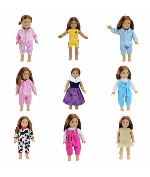 12 Colors American Girl Doll Dress 18 Inch Doll Clothes And Accessories Dresses