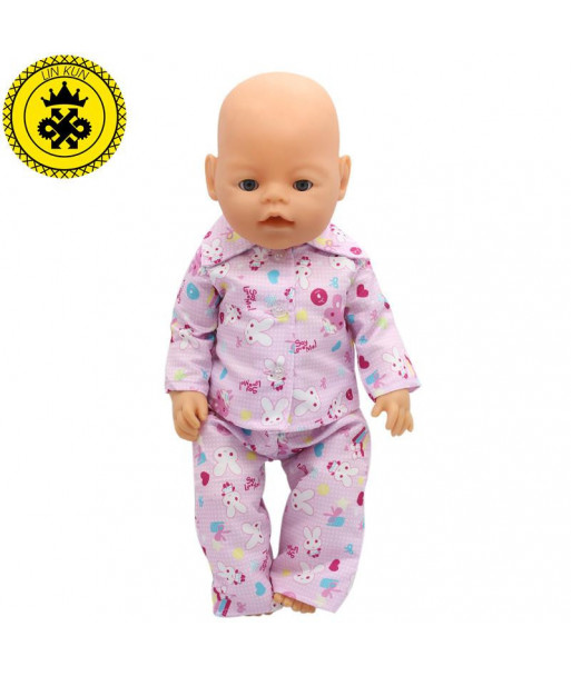 Handmade Baby Born Zapf Pajamas Suit Doll Clothes Fit 43cm Baby Born Zapf Doll Clothes Baby Birthday