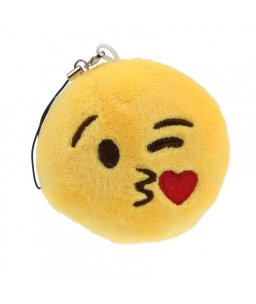 Cost Effective Emoji Emoticon Throwing Kiss Key Decoration Toy Pendant Bag Accessory