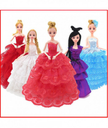 Princess Doll Clothes Dress Fashion Wedding Dress Clothing Evening Gown Clothes Doll Accessories For