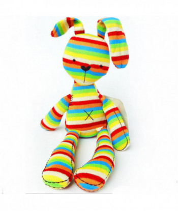 50cm Colorful Stripe Rabbit Soft Plush Toy Bunny Rabbit Brinquedo Baby Placate Toy Childrens