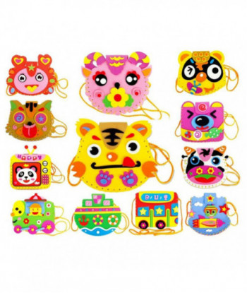 Eva Diy Handwork Toy Bags Cute Animal Style Bag Handmade Crafts Cartoon Backpacks Random Pattern K5bo