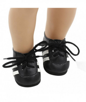 Doll Shoes Fits 18 American Girl Doll Black Blue Lacing Casual Shoes Doll Accessories Xie201 217