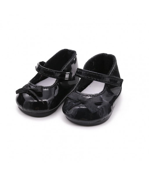 18 Inch American Girl Doll Shoes Handmade Leather Shoes White Black Fashion Cute Popular Ballet Shoes