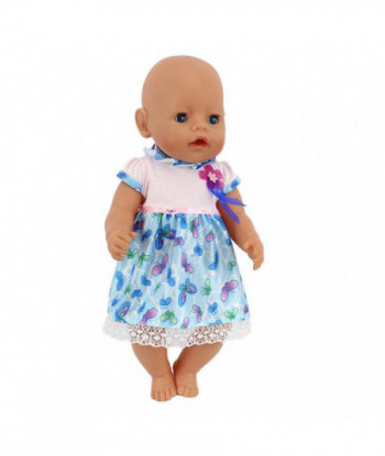 Doll Accessories Sport Blue Dress Wear Fit 43cm Baby Born Zapf Children Birthday