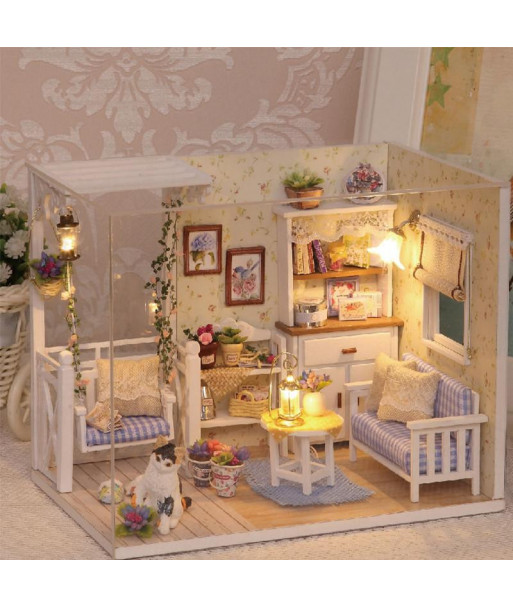 Doll House Furniture Diy Miniature Dust Cover 3d Woolen Miniaturas Dollhouse Toys For Children Birthday