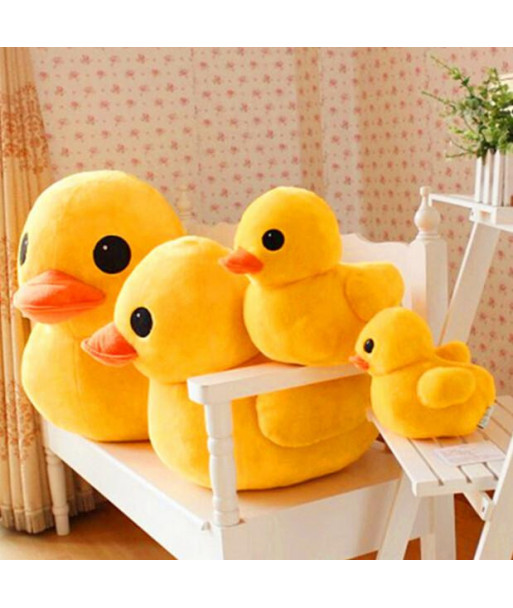 S 20cm 7 9 Inch Big Yellow Duck Stuffed Animals Plush Toy Cute Big Yellow Duck Plush Toys For Birthday