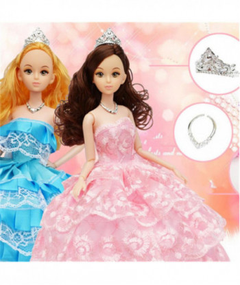 Wedding Dress Fashion Princess Dolls Wedding Suits Girls Toys Birthday 12 Joint Dolls