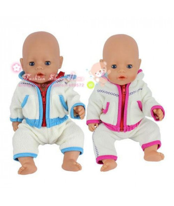 2color Choose Leisure Sport Clothes Wear Fit 43cm Baby Born Zapf Children Birthday Only Sell Clothes