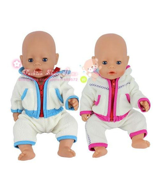 2color Choose Leisure Sport Clothes Wear Fit 43cm Baby Born Zapf Children Birthday Only Sell Clothes