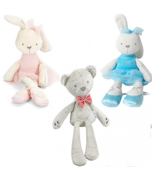 35cm Rabbit Soft Plush Toy Bunny Rabbit Baby Placate Toy For Girls Childrens