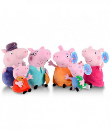 4pcs 6pcs Peppa Pig Plush Toys 19 30cm George Pig Family Chirstmas Birthday For Children Moana Baby Animal