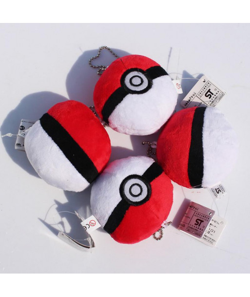 Cartoon Plush Ball Plush Toy Cute Anime Pikachu Soft Stuffed Doll Kawaii Plush Keychains Pendants Toys